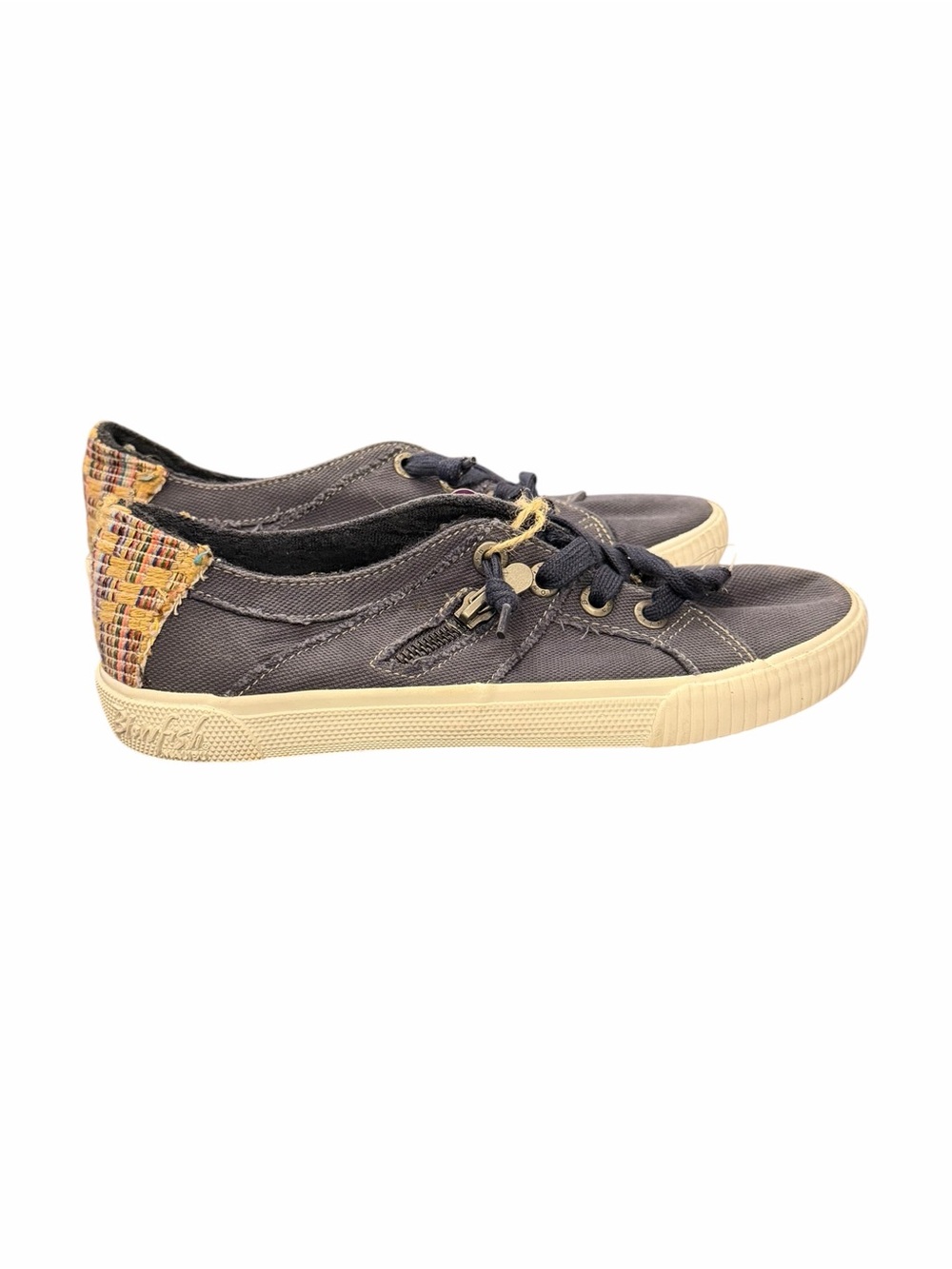 Blowfish Malibu Women's Fruit Sneaker Pure Navy Smoke Canvas Size US 7 NEW Comfy